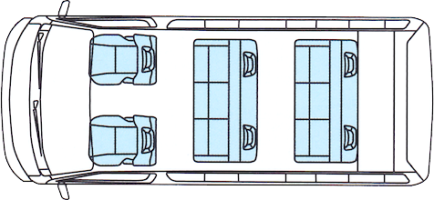 8人乗りの車